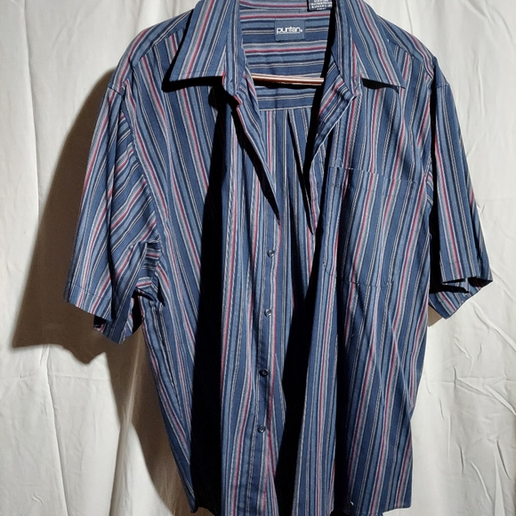 Men's L short sleeve button shirt - Picture 1 of 2